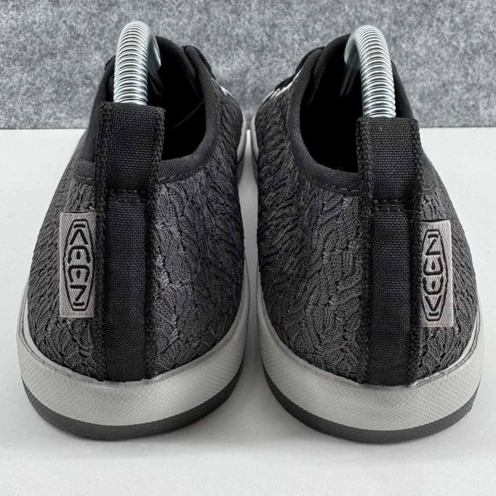 Keen Elsa Sneaker Womens 10 Black Lace Textured Low Top Casual Shoes 1018303